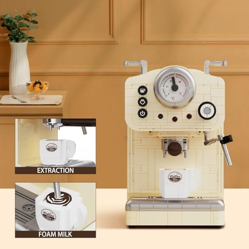 JMBricklayer Coffee Machine Building Set for Adults for Teens 14+, 678 PCS