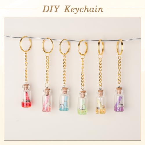 BESARME Keychain Making Kit, 1130Pcs Jump Rings & Clasps, Gold - color: Gold
