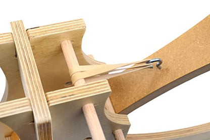 EISCO High Power Catapult Kit - Build Yourself - STEM Learning - Comes Explore Force, Acceleration, Hooke's Law & More - Garage Physics