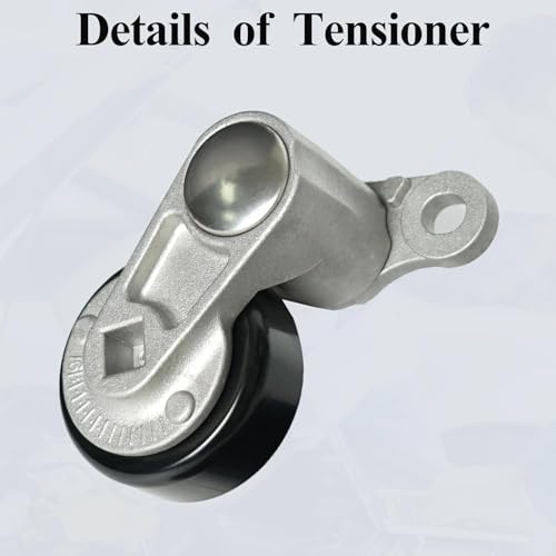 A/C Drive Belt Tensioner Kit Fits for Chevy Silverado 1500 Avalanche Express Suburban Tahoe GMC Savana Sierra Yukon Cadillac Escalade 1999-2008, P/N: 19311139, 38159, ACK040378HD