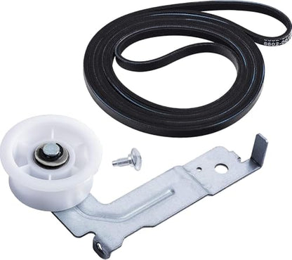 BlueStars 6602-001655 Dryer Drum Belt & DC93-00634A Idler Pulley & Clip
