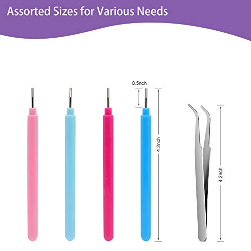 KITANIS 9 Pieces Multifunctional Slotted Quilling Tool and Supplies Kit Ergonomic for Beginner, Advanced Quiller, DIY, Handcraft, Scrapbooking, Card Making, Bookbinding and Origami - color: 9P pink