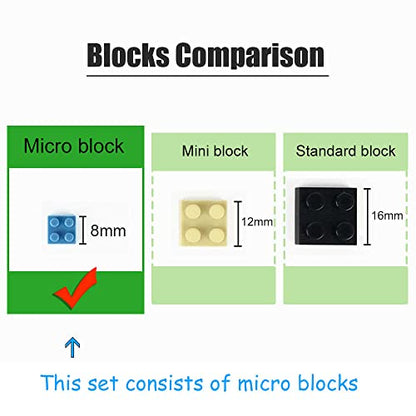 Louvre Museum Paris Micro Brick Building Set (3377 Pieces) – Landmark Model Educational Toy Gift for Kids and Adults - color: Louvre