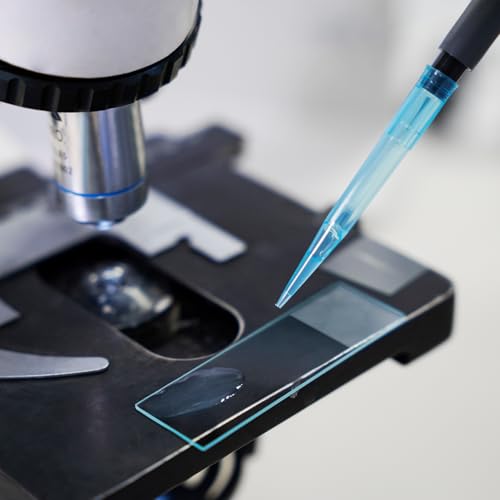 Microscope Slides, 75 x 25mm, Single Frosted End, 72 Pcs/Pack - color: Frosted, size: 72PCS