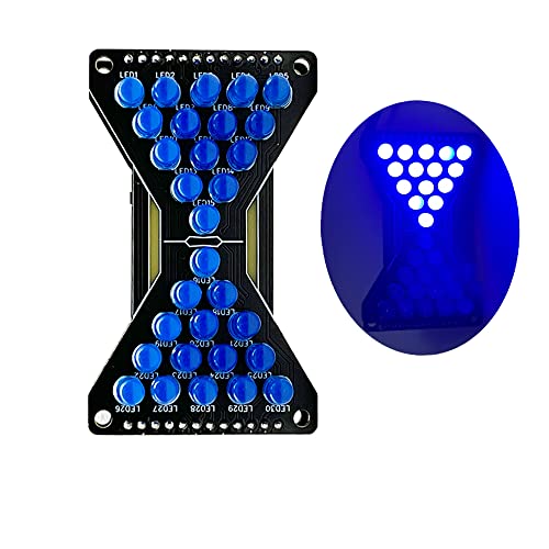 Treedix Advanced Soldering Project Electronic Hourglass Led PCB Board Blue Ray Assemble for Adult Electronics Hobby Kit
