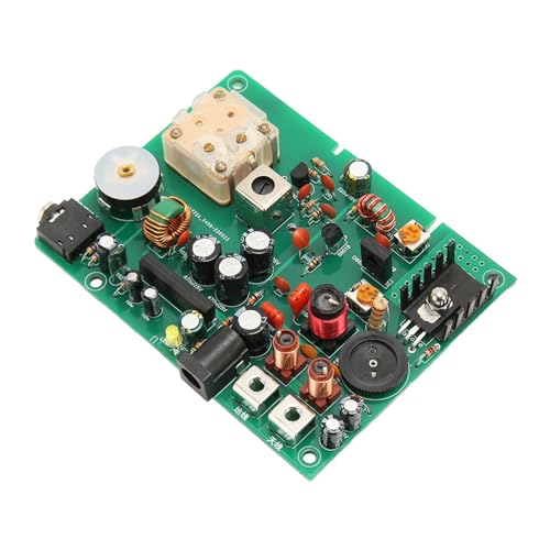 AM Transmitter Kit,Radio Medium Transmitter Adjustable 530‑1600KHZ DIY for School Experiment, 20‑500 MW, 2‑5m Antenna, 3.5mm Sound Input, PCB Material