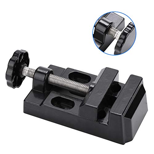 Mini Table Vise, Aluminium Alloy Small Household Bench Clamp for DIY Craft Jewelry Making, 4.3 Inch Portable Vise