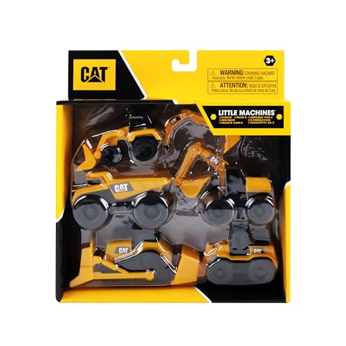 Cat Construction Little Machines 5 Pack - Great Cake Toppers - style: 5 Pack