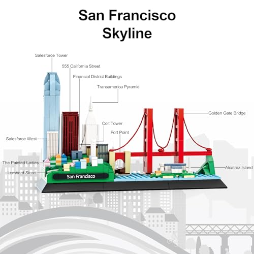 Apostrophe Games San Francisco Skyline Building Block Set - 459 Pieces