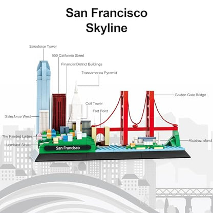 Apostrophe Games San Francisco Skyline Building Block Set - 459 Pieces