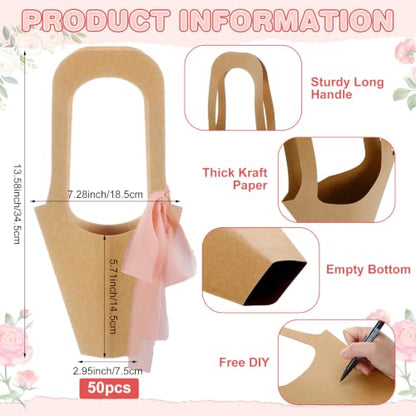 DERTE 57 Pcs Flower Bar Supplies Kit with Acrylic Flower Bar Sign