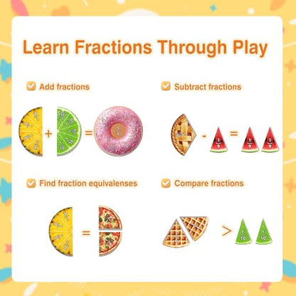 Magnetic Fraction Tiles & Circles, Bars,Math Manipulatives