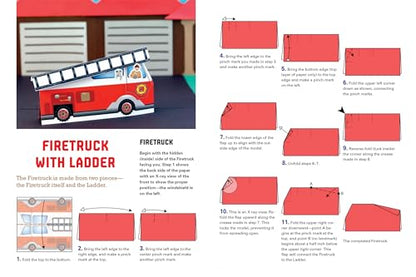 Origami City Kit: Fold Your Own Cars, Trucks, Planes & Trains!: Kit Includes Origami Book, 12 Projects, 40 Origami Papers, 130 Stickers and City Map (Tuttle Specials)