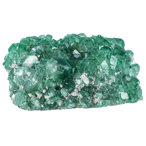 Sportmusies Natural Green Fluorite Crystal Cluster, 1.18-4.13 inches - size: 1.18 - 4.13 Inch