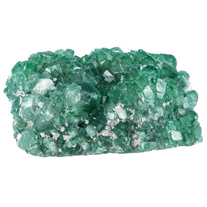 Sportmusies Natural Green Fluorite Crystal Cluster, 1.18-4.13 inches - size: 1.18 - 4.13 Inch