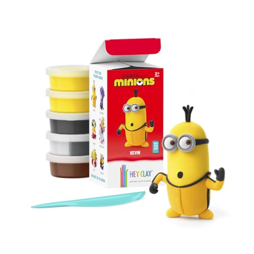 HEY CLAY Minions Modeling Air Dry Clay for Kids 4-8 Craft Kits for Kids - color: Kevin