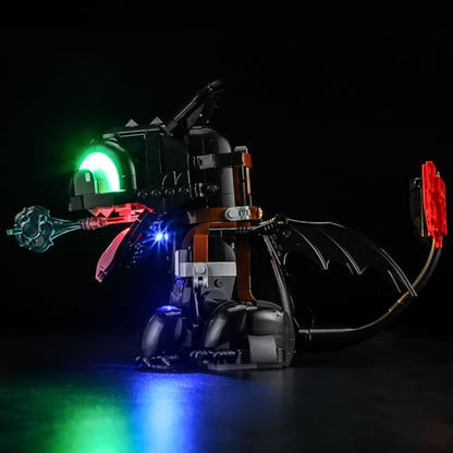LED Light Set Compatible with Lego How to Train Your Dragon: Toothless Icons 10375 Building Blocks Model - Model Set NOT Included