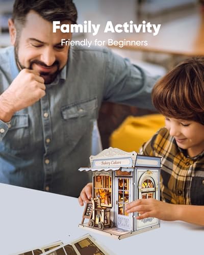 DIY Miniature House Kit Dollhouse Kit for Adults to Build Mini Bakery Shop - color: Bakery Shop