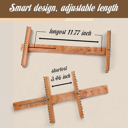 SAVINA Adjustable Tapestry Weaving Loom, 3.5 to11.8in Wooden Frame for Yarn