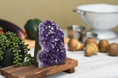 Premium Natural Amethyst Crystals Geode, 3.5-4.5 lbs Healing Crystal Stones - size: 3.5 pound - 4.5 pound