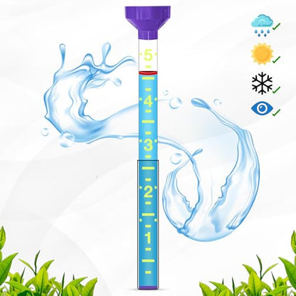 Headwind EZRead 26” Giant Professional Outdoor rain Gauge, USA Made Heavy Duty All Weather Freeze Proof mountable with Float, Violet (820-0032) - color: Violet, size: 26-Inch