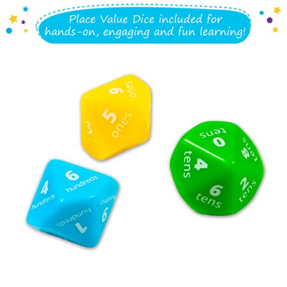 Simply magic 140+1 PCS Colorful Base Ten Blocks & Activities - Math Cubes