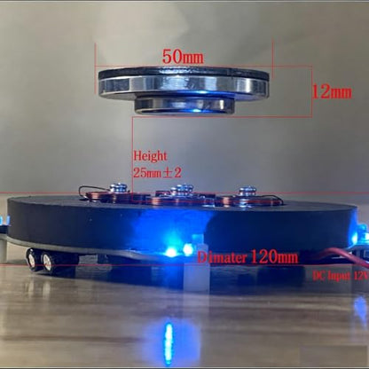 Magnetic Levitation Module DIY Core Kit with LED Lamp Max Load-Bearing 500g Platform for Magnetic Levitation Machine
