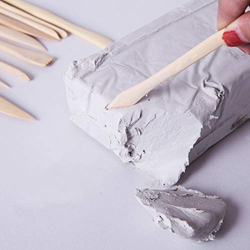 S & E TEACHER'S EDITION 42 Pcs Polymer Clay Tools, Air Dry Clay Tools, Clay Scultping Tools Double-Sided with Smooth Wooden Handles Pottery Craft Carving Molding Shaping (Pack of 2) - size: 42 PCS (Pack of 2)