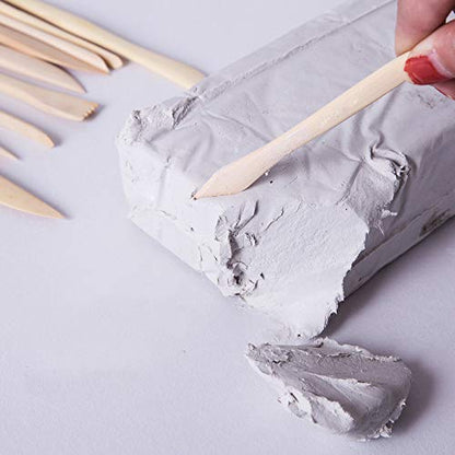 S & E TEACHER'S EDITION 42 Pcs Polymer Clay Tools, Air Dry Clay Tools, Clay Scultping Tools Double-Sided with Smooth Wooden Handles Pottery Craft Carving Molding Shaping (Pack of 2) - size: 42 PCS (Pack of 2)