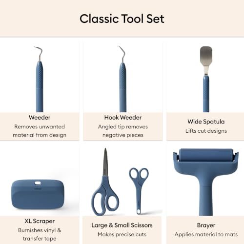 Cricut Ultimate Toolset, Blue - 7 Precision Craft Tools - color: Blue