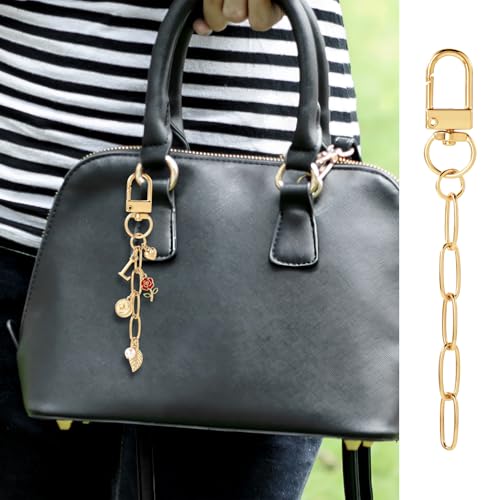 Hzopcw 20pcs Keychain Making Kits for Bag Charm, Gold & Silver - color: B-20pcs-Gold,Silver