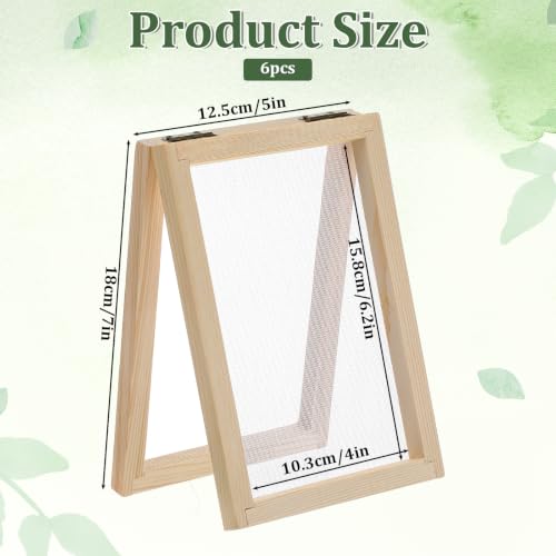 IMengjbang 10 Pcs Paper Making Frame Kit, 5''x7''
