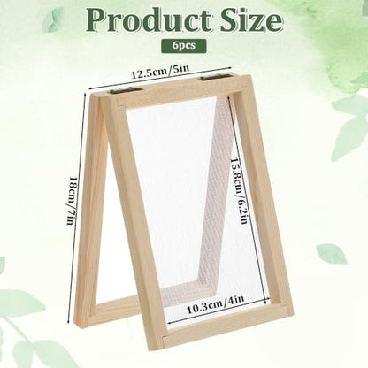 IMengjbang 10 Pcs Paper Making Frame Kit, 5''x7''