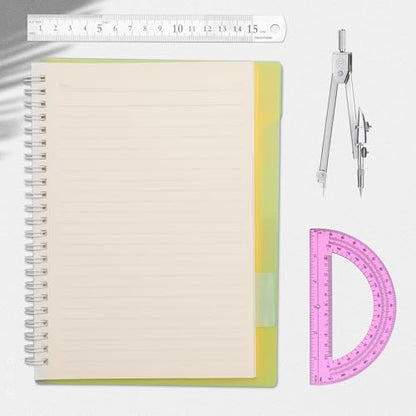 EBOOT Drawing Compass and 6 in Protractor Geometry Set, Pink - color: Pink
