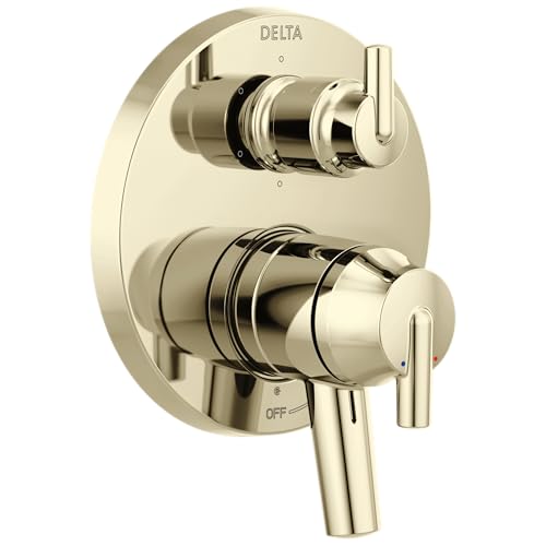 Delta Trinsic Dual-Function Shower Handle Valve Trim Kit with 6-Setting Integrated Diverter, Polished Nickel 6-Way Shower Diverter Valve Trim Kit, Polished Nickel T27959-PN (Valve Not Included) - color: Polished Nickel