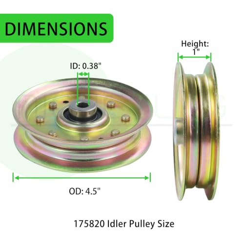 175820 Idler Pulley for Husqvarna 48" Z4824 Z4822 GTH2548 Decks - color: A16 1x532175820