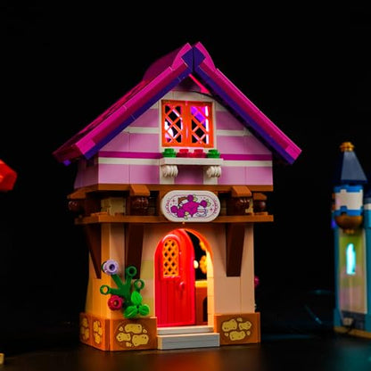 LocoLee LED Light Kit Compatible with LEGO Princess Market Adventure 43246 (Lights Only, No Models) Creative Lighting Set Accessories Compatible with LEGO 43246 for Adults