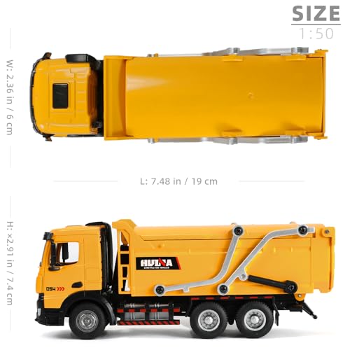 Dump Truck Toy with Movable Cap for Boys 1/50 Construction Vehicle Model