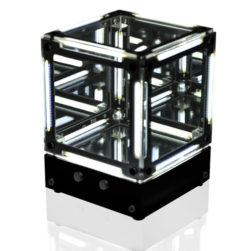 DIY LED Night Light Soldering Kit, 3D Mirror Cube Soldering Project Desk Decor with Adjustable Light Modes, Electronics STEM Present for Gamers and Makers