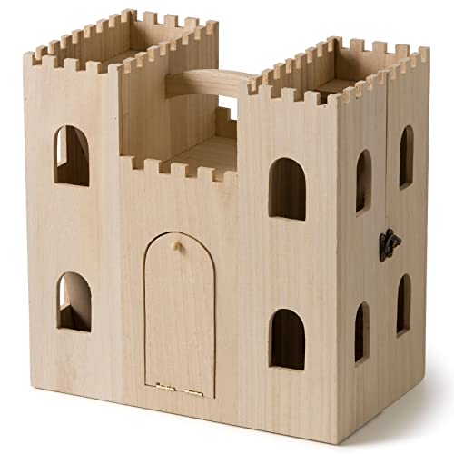 6 Pack: 12.5”; Wooden Play Castle by Make Market®