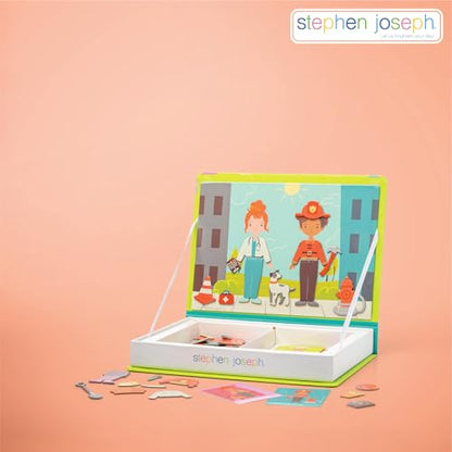 Stephen Joseph Magnetic Activity Set for Kids, Careers 50-Piece Play Set - color: Careers
