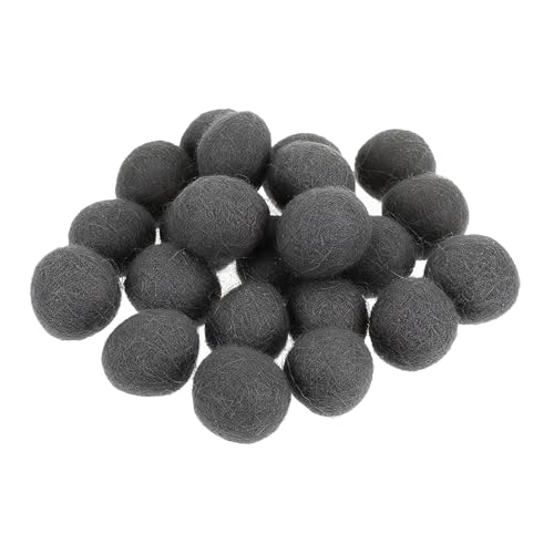 PATIKIL Wool Felt Balls Beads Wool Felting Pom 1cm 10mm Gray for Home Decor DIY Crafts Handcrafts Project Pack of 20 - color: Gray, size: 1 cm