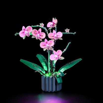Vaodest LED Light for Lego Orchid 10311 Plant Decor Building Blocks Model,Design and Configuration Compatible with Model 10311(LED Light Only, Not Building Block Kit) - style: 10311 Orchid