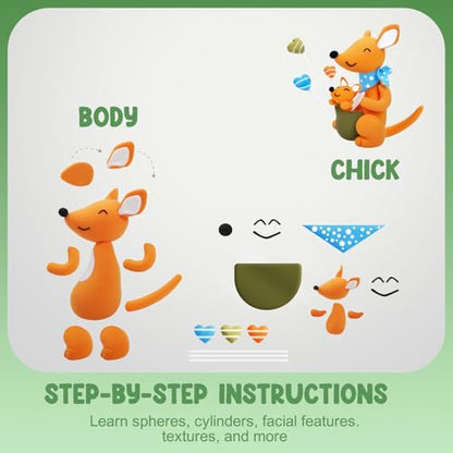 LOUFOR Air Dry Clay Kits for Kids, 12 Boxes - color: #04-Cute Pet Academy