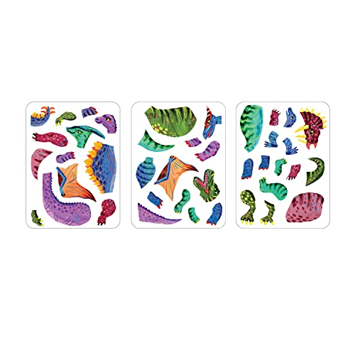 Mudpuppy - Dino Mix-Up Magnetic Tin Play Set for Kids - style: Dino Mix-Up