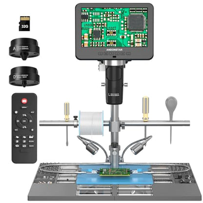 Andonstar AD246S-M Plus 2160P 7'' HDMI Soldering Digital Microscope - size: 7 Inch