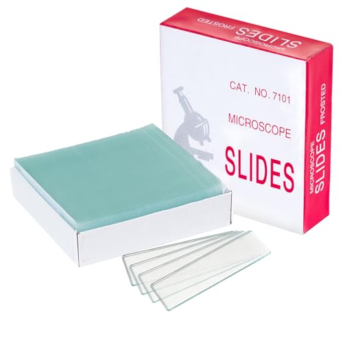 Microscope Slides, 75 x 25mm, Plain Slides, 72 Pcs/Pack - color: Clear, size: 72PCS