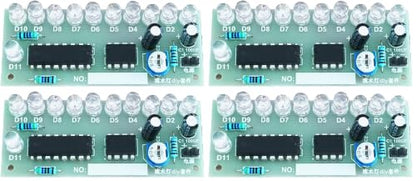 Soldering Kit for Electronics Soldering Practice Kit NE555 CD4017 LED Chasing Light Soldering Station Soldering Kit DIY Electronic Kits (Pack of 2) - size: 4.33 x 7.4 x 0.78 inches (Pack of 2)