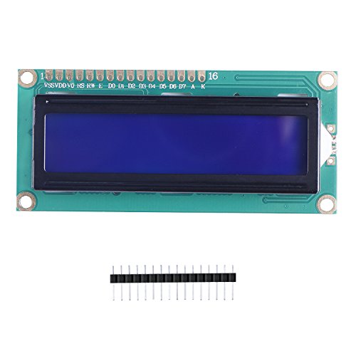 SunFounder LCD1602 Module with 3.3V Backlight Compatible with Arduino R3 Mega2560 Raspberry Pi 16x2 Character White on Blue Background - color: LCD1602 (1Pack)