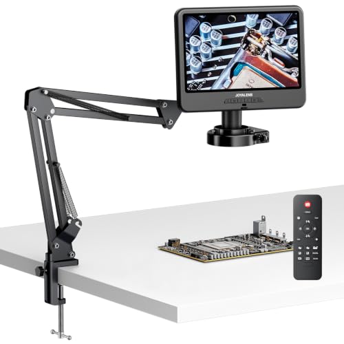 JL109A 10.1" Digital Microscope Full View Coin with Screen, Flex Arm Stand - size: JL109A-Flex Arm Stand